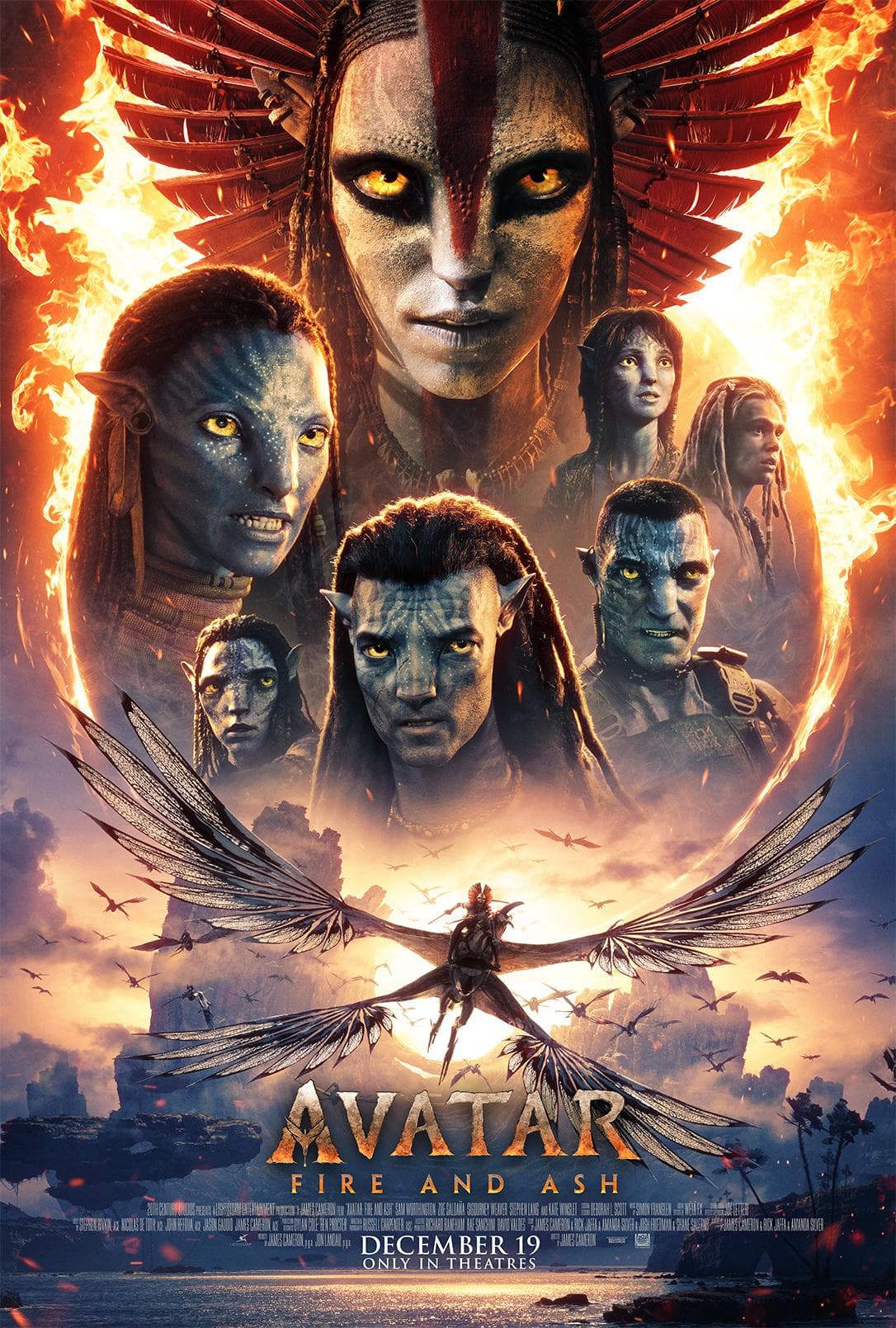 Poster of Avatar: Fire and Ash
